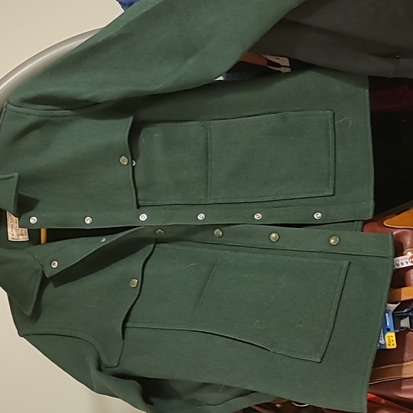 Vintage size 14 - Filson green virgin wool cruiser coat jacket - Picture 3 of 3